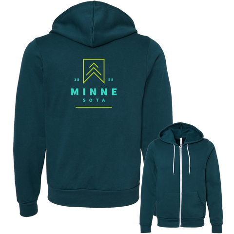 MN Modern Tree Full Zip Sweatshirt