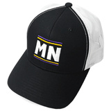 MN Vikings Stripes Trucker Hat - Black