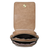 Cell Phone Crossbody Purse - Taupe