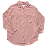 Tencel Shirt with Pockets - Dusty Rose