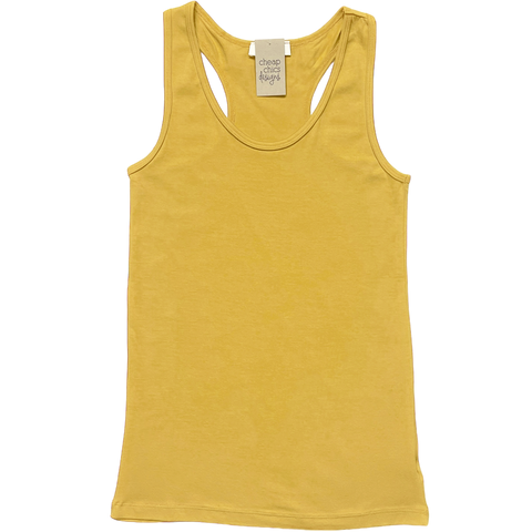 Racerback Tank Top - Light Mustard