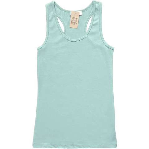 Racerback Tank Top - Dusty Green