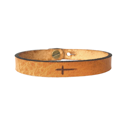 Leather Bracelet - Cross