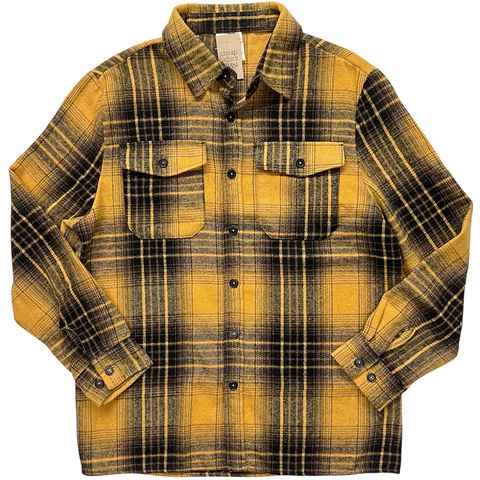 Unisex Flannel Shirt - Mustard