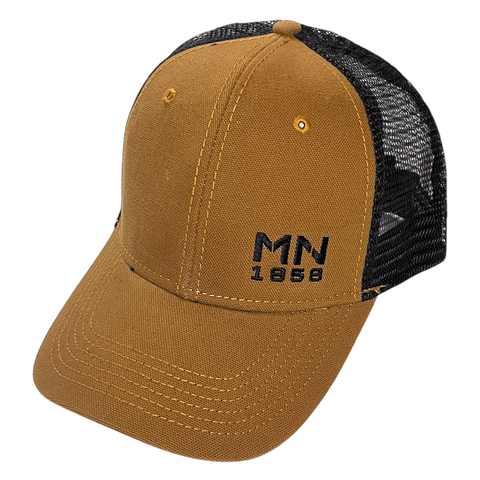 MN 1858 Trucker Hat - Saddle Brown