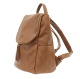 Side Pocket Backpack - Saddle Brown