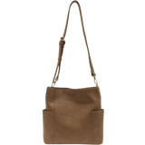 Side-Pocket Crossbody Tote - Fawn