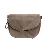 Saddle Crossbody Bag - Dark Taupe