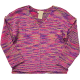 V-Neck Multi-Color Sweater