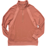 1/2-Zip Sweatshirt - Dusty Coral Mauve