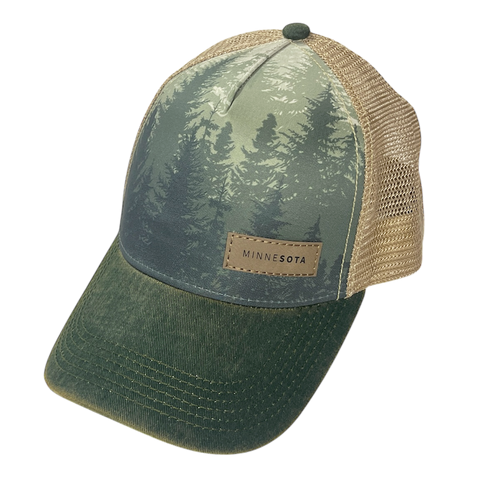 Minnesota Faux Leather Patch Deep Forest Hat