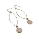 Lilac Stone Dangle Earrings