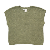 Textured Knit Sweater Pullover - Light Olive