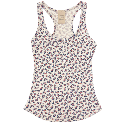 Ditsy Floral Waffle Knit Tank