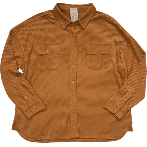Rust Waffle Shacket