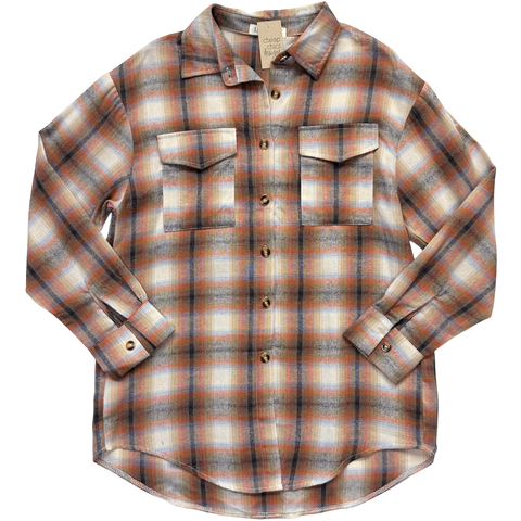Rust/Black Flannel