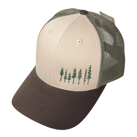 Pines Trucker Hat - Brown Tri-Color