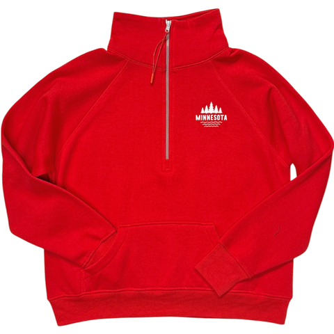 MN Diamond Boxy Pullover - Red