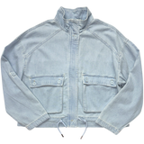 Denim Jacket With Cargo Pocket - Light Wash