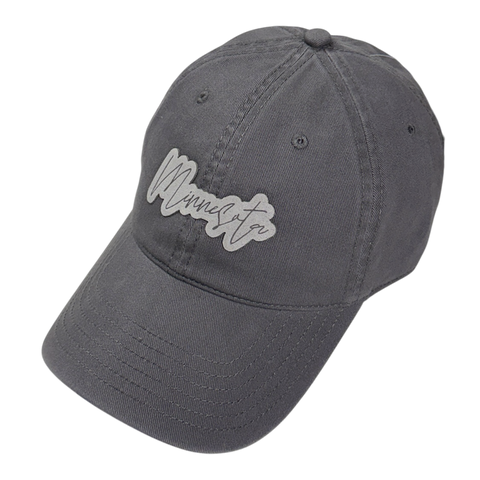 Minnesota Patch Baseball Hat - Charcoal
