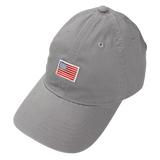 Flag Patch Baseball Hat - Grey
