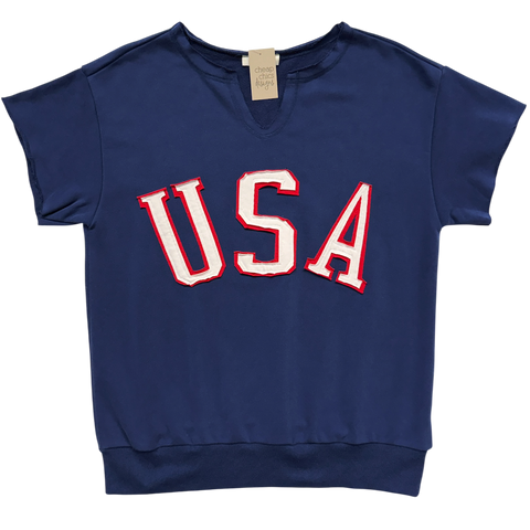 USA Short Sleeve Sweatshirt