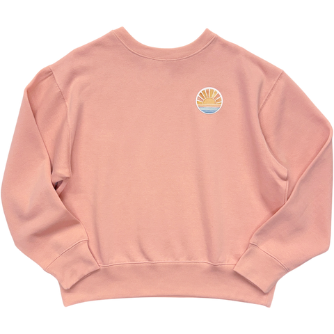 Watercolor Sun Patch Boxy Sweatshirt