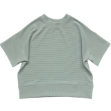 Boxy Ribbed Top - Dusty Green