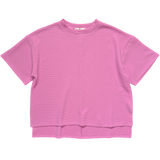 Side Slit Hi-Low Top - Candy Pink