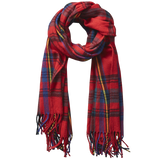 Oblong Scarf - Red Plaid