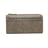 Braided Wallet - Warm Grey