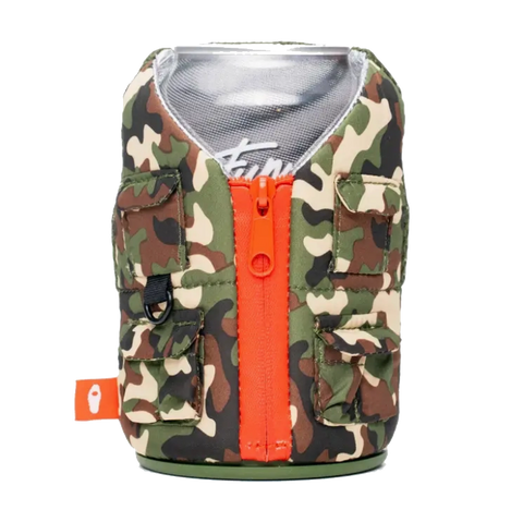 Puffin Insulated Can Koozie - Camo Vest