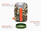 Puffin Insulated Can Koozie - Camo Vest