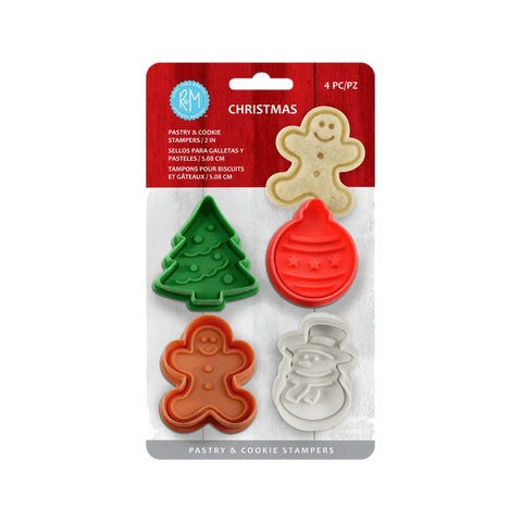 Mini Christmas Pastry & Cookie Stamper Set