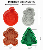 Mini Christmas Pastry & Cookie Stamper Set