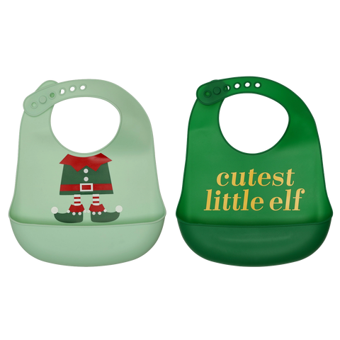 Elf Baby Silicone Bib Set