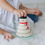 Wooden Snowman Stacking Toy