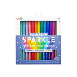 Rainbow Sparkle Glitter Markers