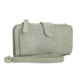 Multi-Section Wristlet Wallet - Light Sage