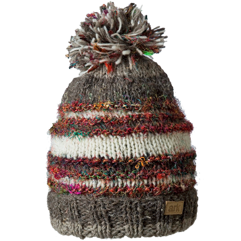 Ark Imports Stripe Pom Hat