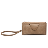Snap-Closure Wallet - Taupe