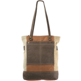 Upcycled Canvas Tote - Brown