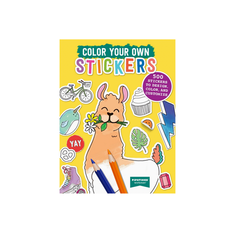 Color Your Own Stickers Book