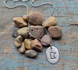 MN Hand-Stamped Pewter Necklae