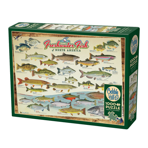 Freshwater Fish of North America 1000-Piece Puzzle