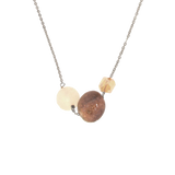 Silver Stone Trio Necklace