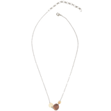 Silver Stone Trio Necklace
