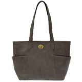 Joy Susan Turnlock Tote Bag Set - Charcoal