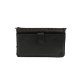 Joy Susan Woven Crossbody Wallet - Black