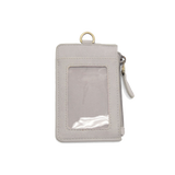Joy Susan Small Card Wallet with Keyring - Light Gray